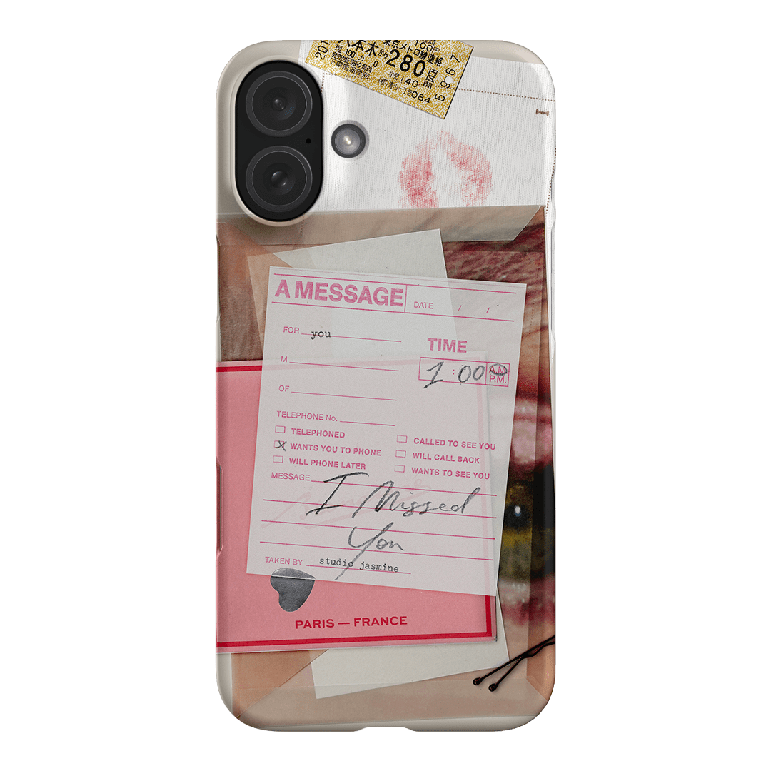 Missed Call Printed Phone Cases iPhone 16 Plus / Snap by Jasmine Dowling - The Dairy