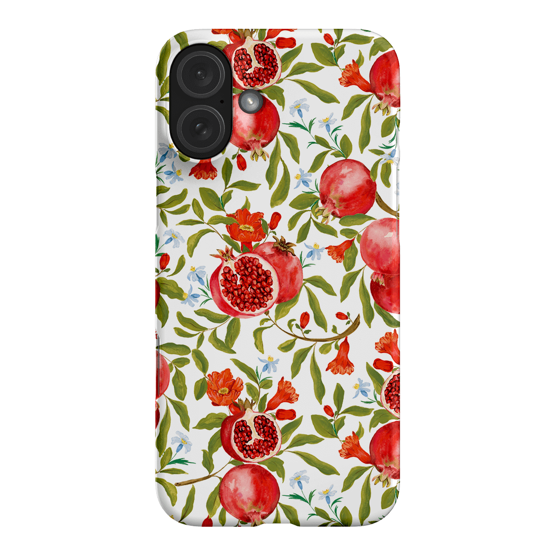 Pomegranate Printed Phone Cases iPhone 16 Plus / Snap by Ellie Mae - The Dairy