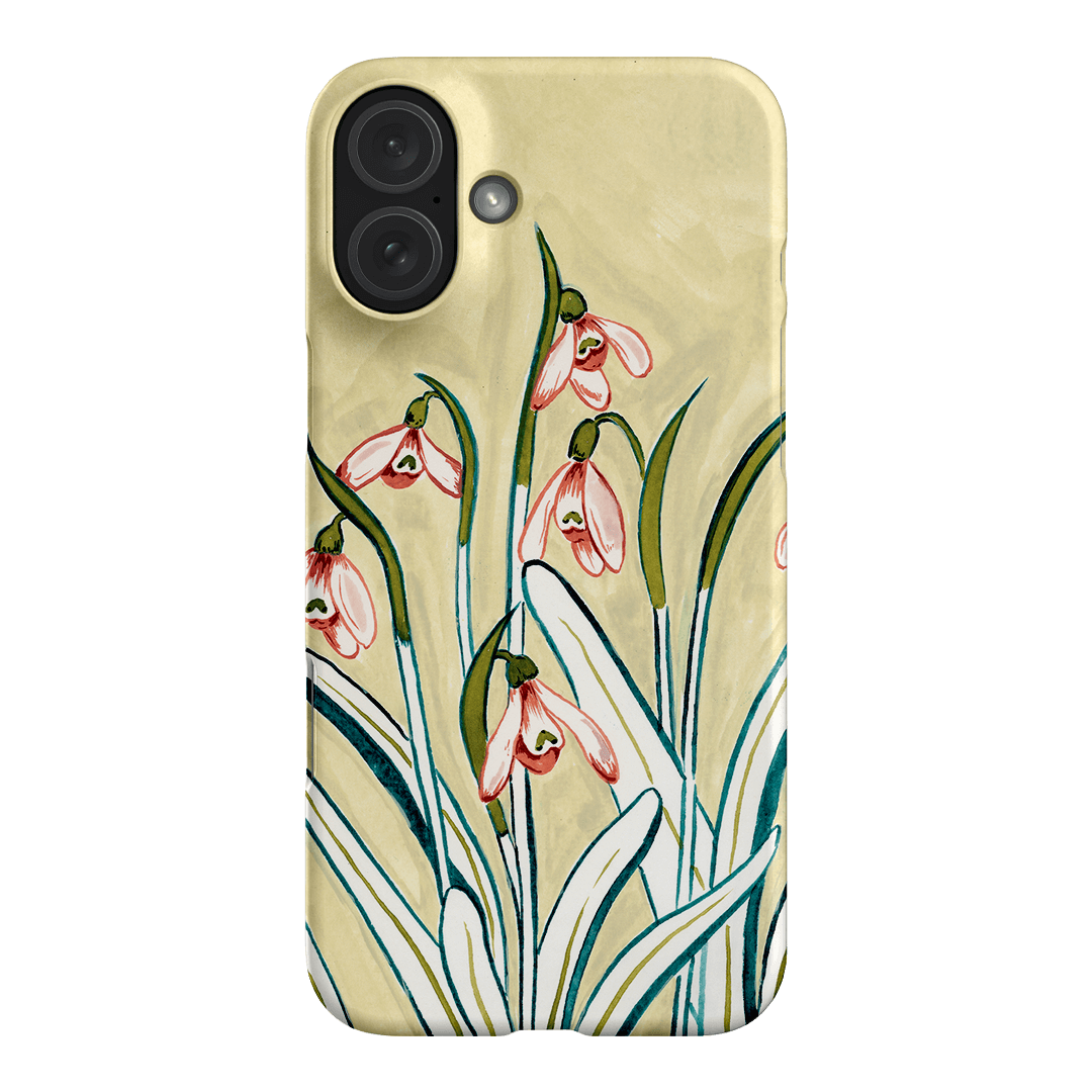 Snowdrop Printed Phone Cases iPhone 16 Plus / Snap by Ellie Mae - The Dairy