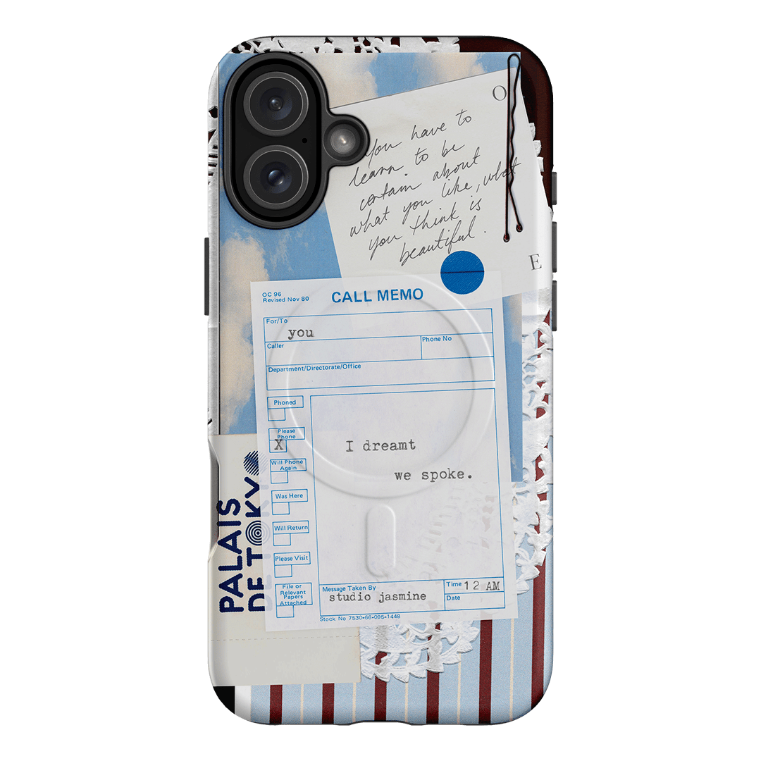 Call Memo Printed Phone Cases iPhone 16 Plus / Armoured MagSafe by Jasmine Dowling - The Dairy