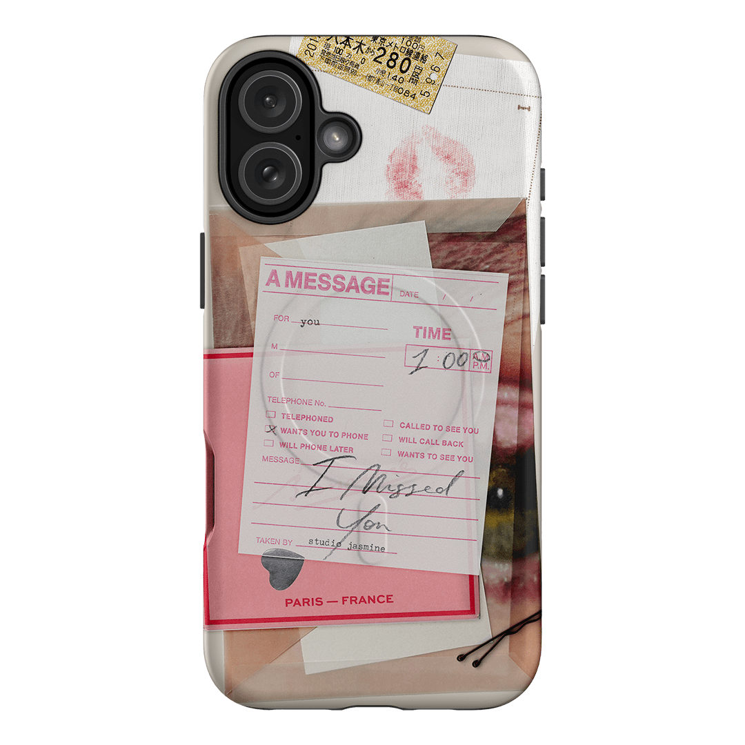 Missed Call Printed Phone Cases iPhone 16 Plus / Armoured MagSafe by Jasmine Dowling - The Dairy