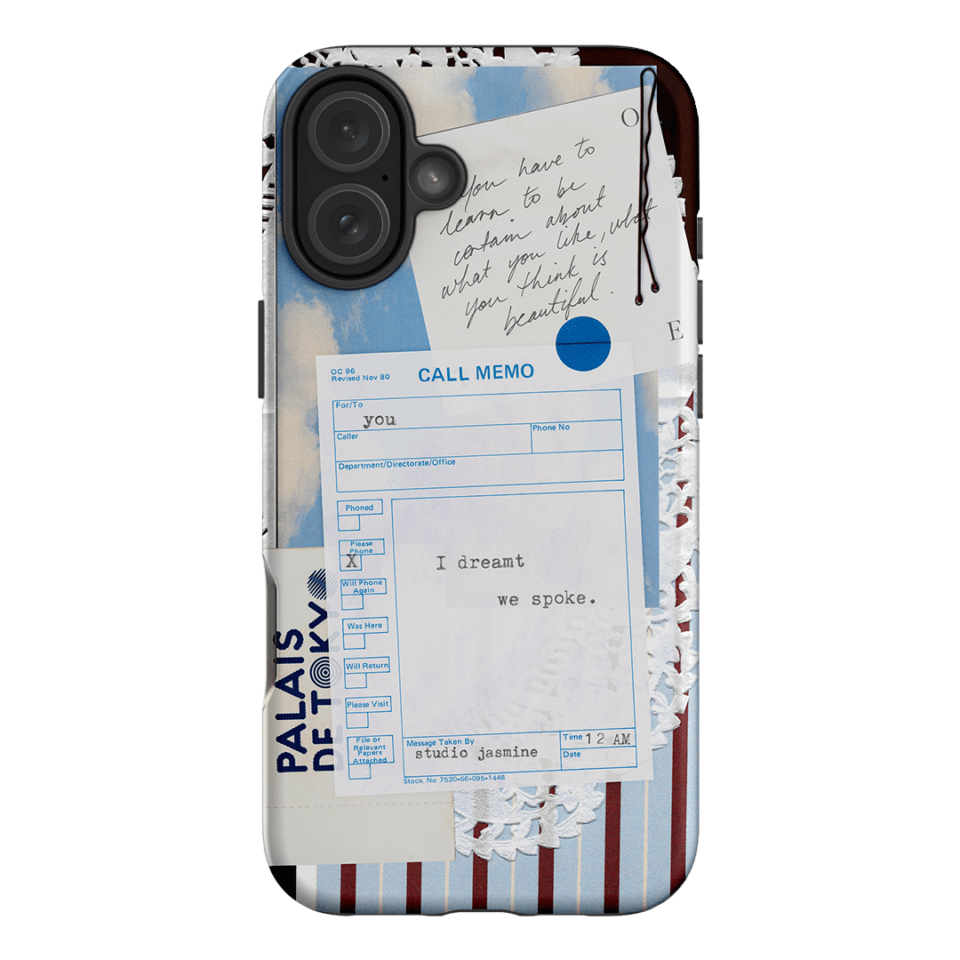 Call Memo Printed Phone Cases iPhone 16 Plus / Armoured by Jasmine Dowling - The Dairy