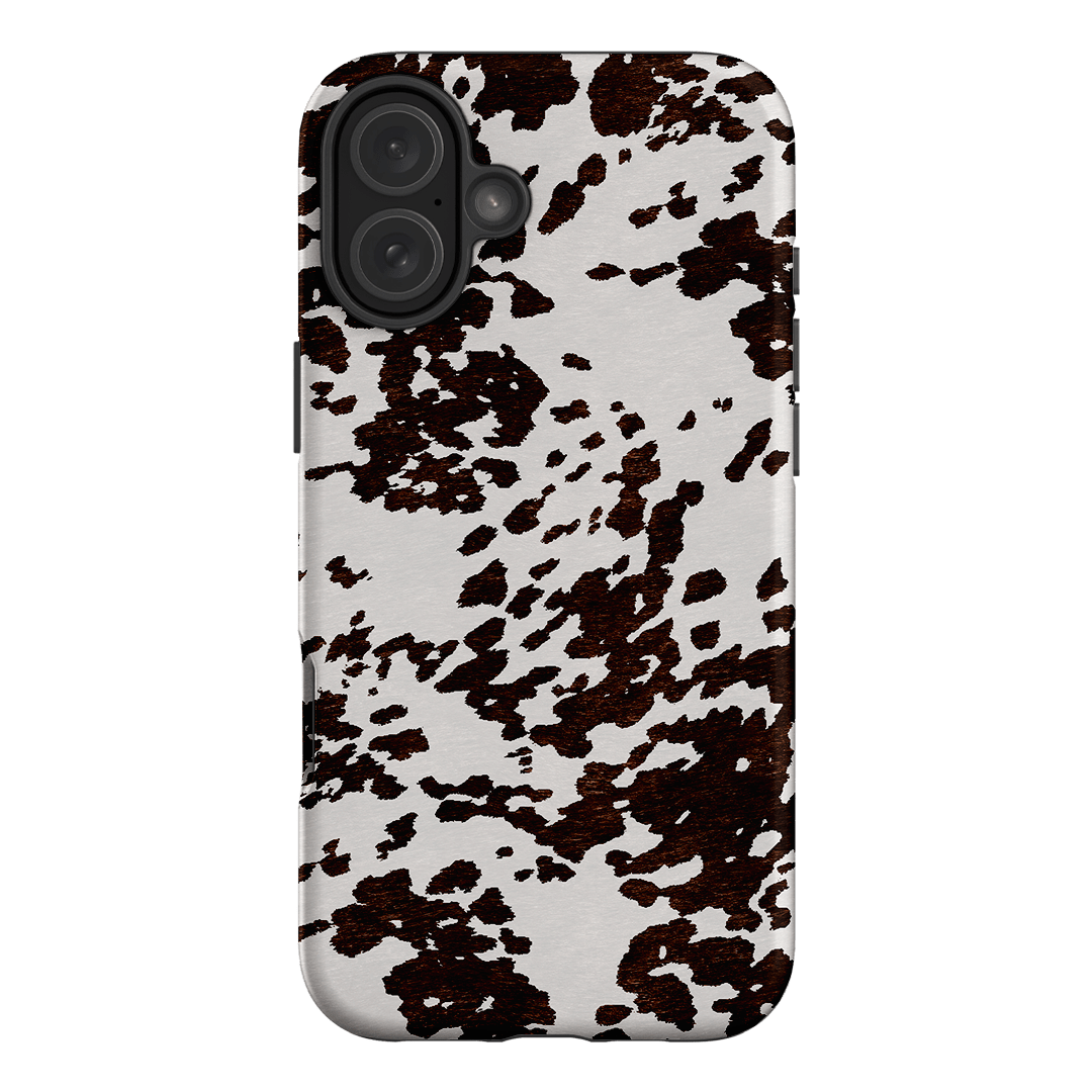 Cowhide Charm Printed Phone Cases iPhone 16 Plus / Armoured by The Dairy - The Dairy