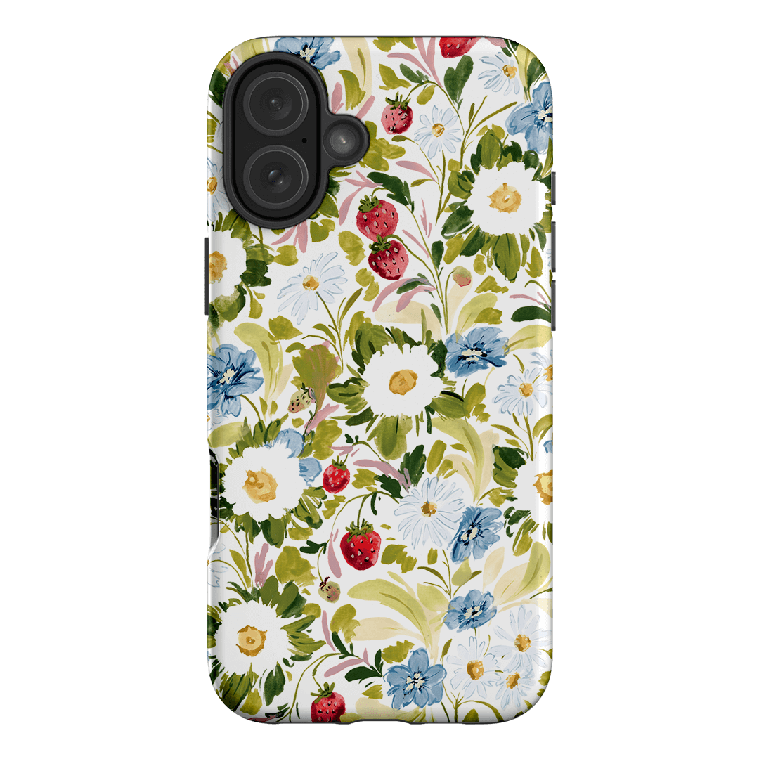 Garden Strawberries Printed Phone Cases iPhone 16 Plus / Armoured by Ellie Mae - The Dairy