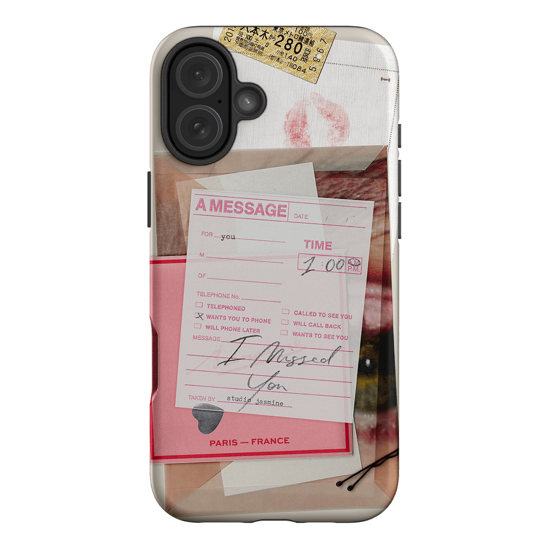 Missed Call Printed Phone Cases iPhone 16 Plus / Armoured by Jasmine Dowling - The Dairy