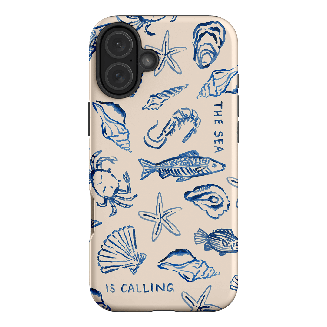 Sea Call Printed Phone Cases iPhone 16 Plus / Armoured by Cass Deller - The Dairy
