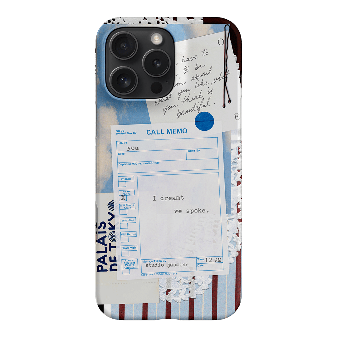 Call Memo Printed Phone Cases iPhone 16 Pro Max / Snap by Jasmine Dowling - The Dairy