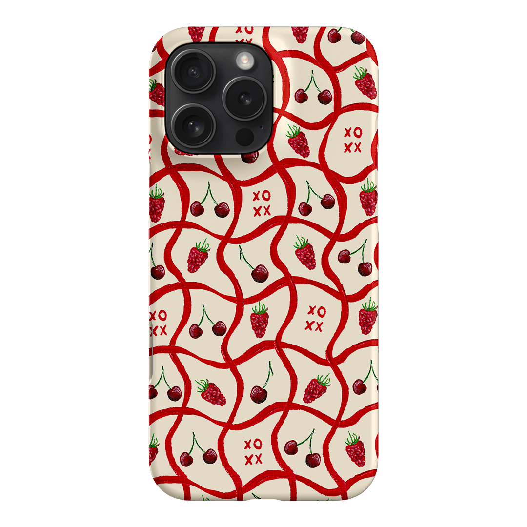 Cherries & Berries Printed Phone Cases iPhone 16 Pro Max / Snap by BG. Studio - The Dairy