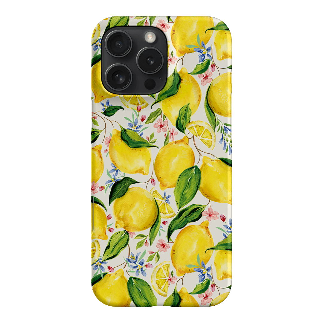 Citrus Lemon Printed Phone Cases iPhone 16 Pro Max / Snap by Ellie Mae - The Dairy