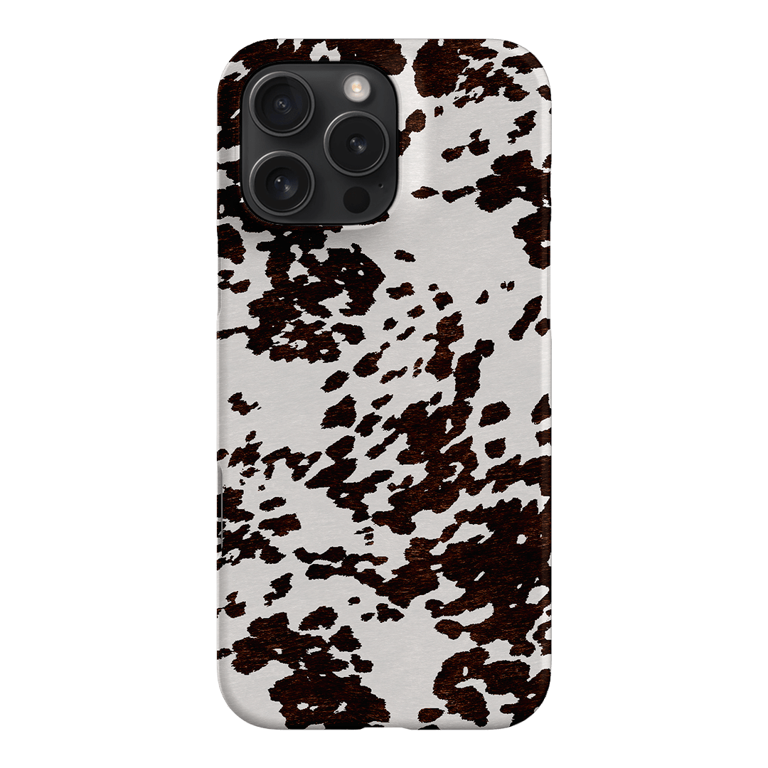 Cowhide Charm Printed Phone Cases iPhone 16 Pro Max / Snap by The Dairy - The Dairy