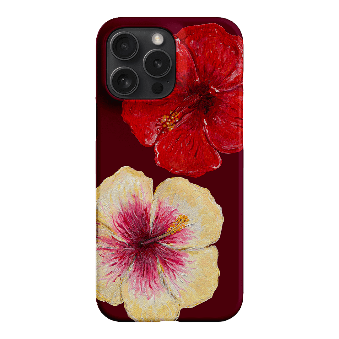 Hibiscus Flower Printed Phone Cases iPhone 16 Pro Max / Snap by BG. Studio - The Dairy