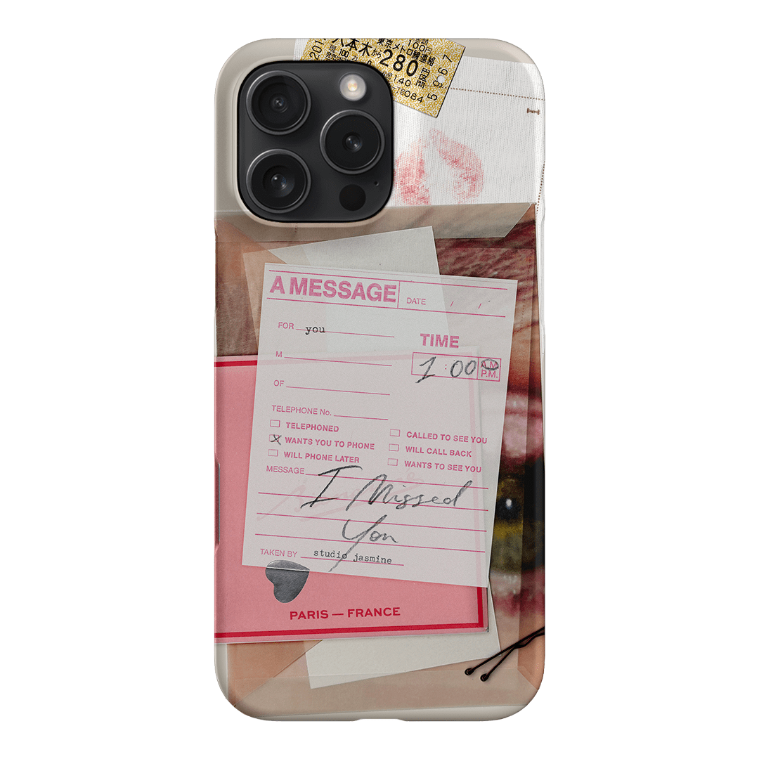 Missed Call Printed Phone Cases iPhone 16 Pro Max / Snap by Jasmine Dowling - The Dairy