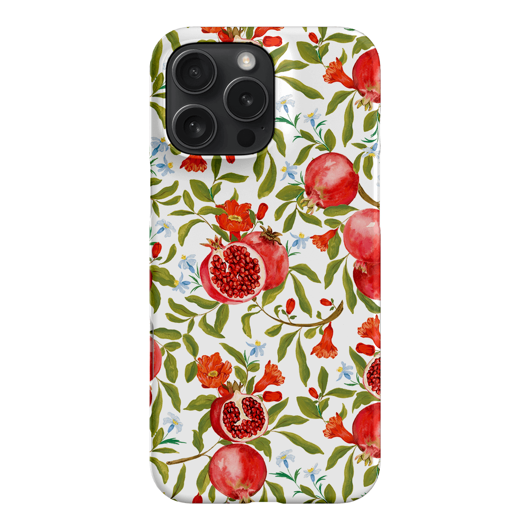 Pomegranate Printed Phone Cases iPhone 16 Pro Max / Snap by Ellie Mae - The Dairy