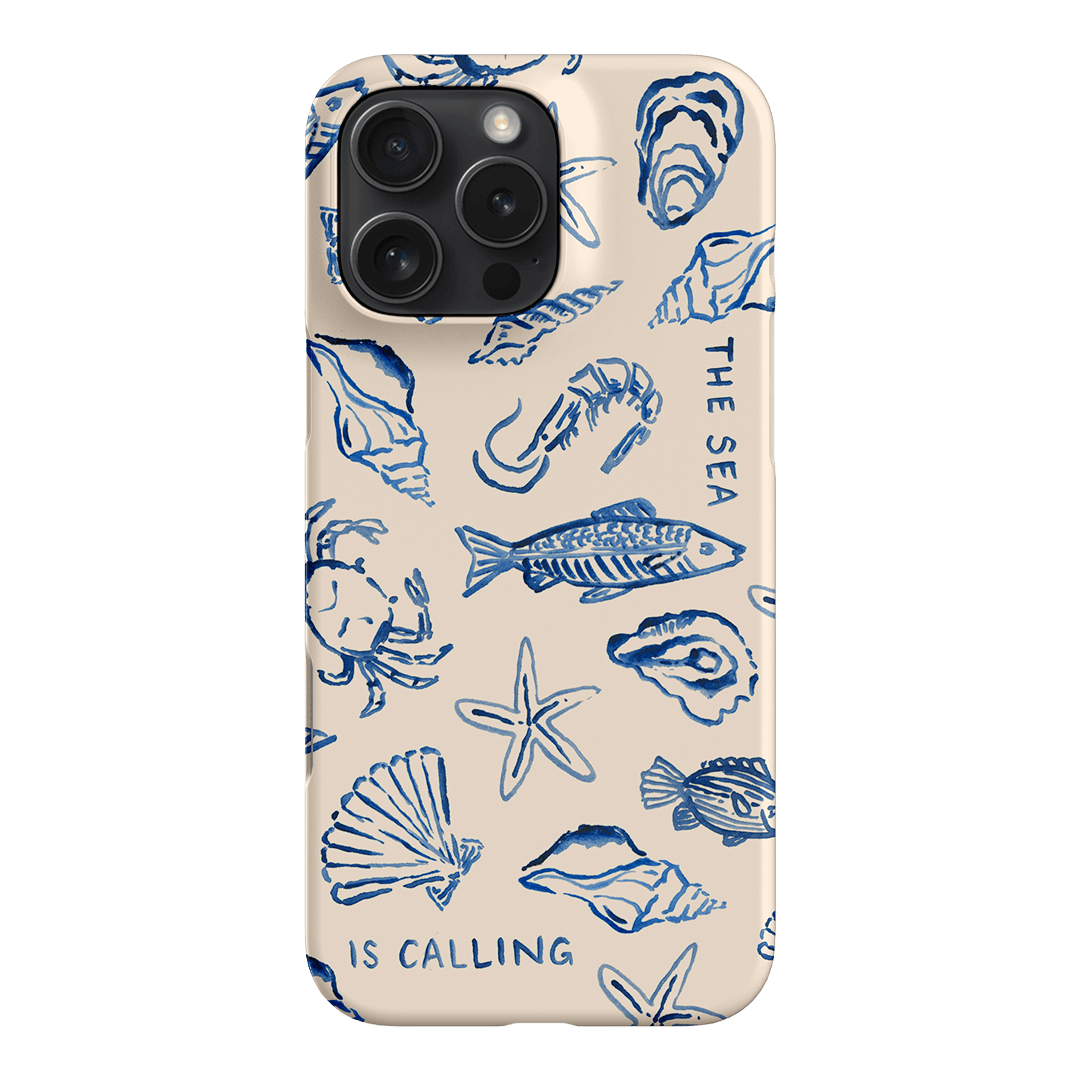 Sea Call Printed Phone Cases iPhone 16 Pro Max / Snap by Cass Deller - The Dairy