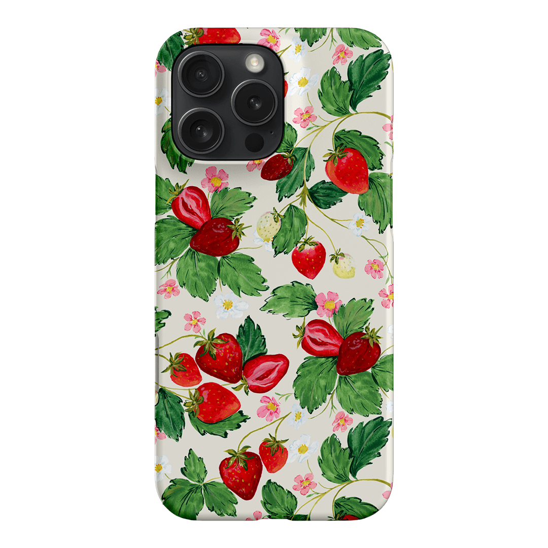 Strawberry Patch Printed Phone Cases iPhone 16 Pro Max / Snap by Ellie Mae - The Dairy