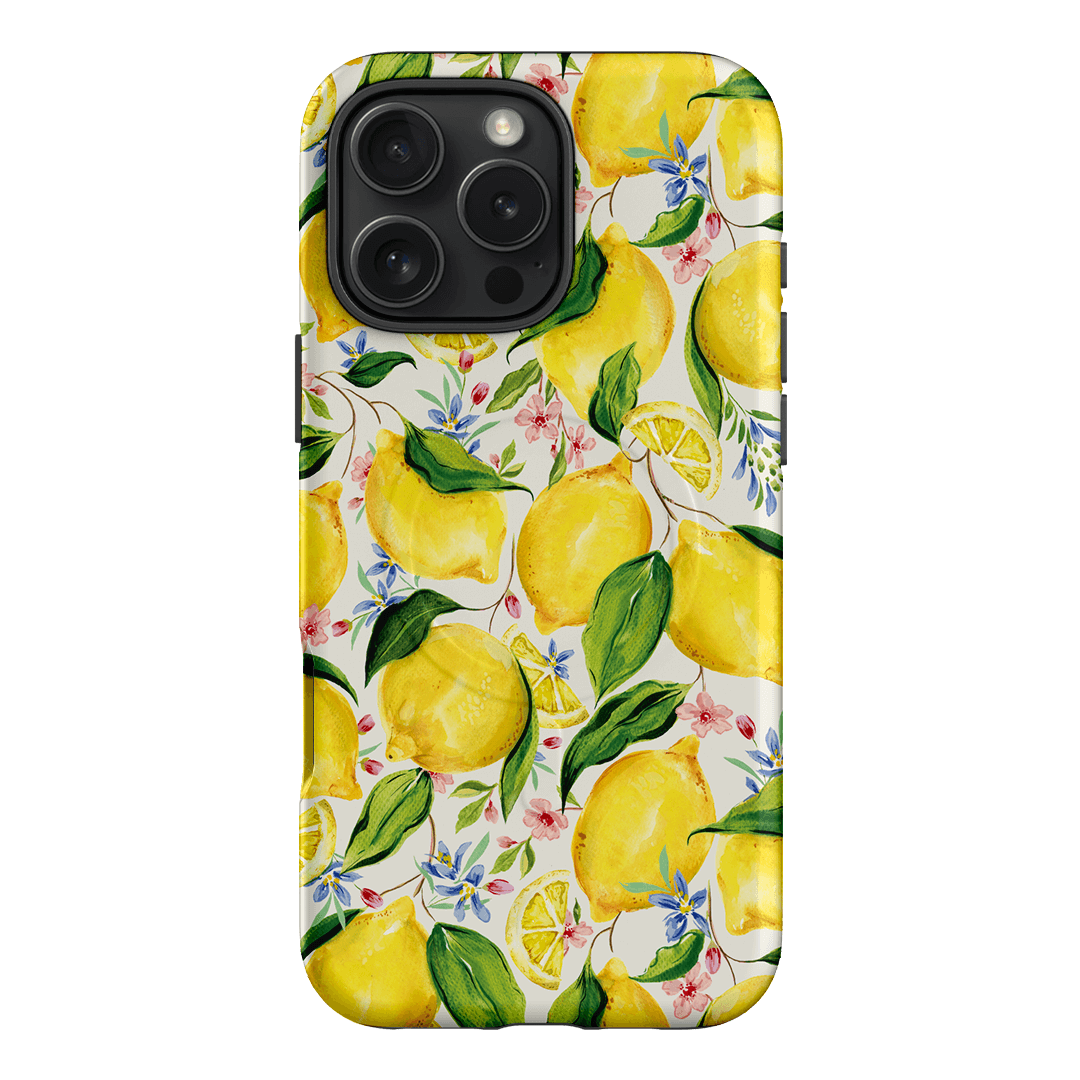 Citrus Lemon Printed Phone Cases iPhone 16 Pro Max / Armoured MagSafe by Ellie Mae - The Dairy