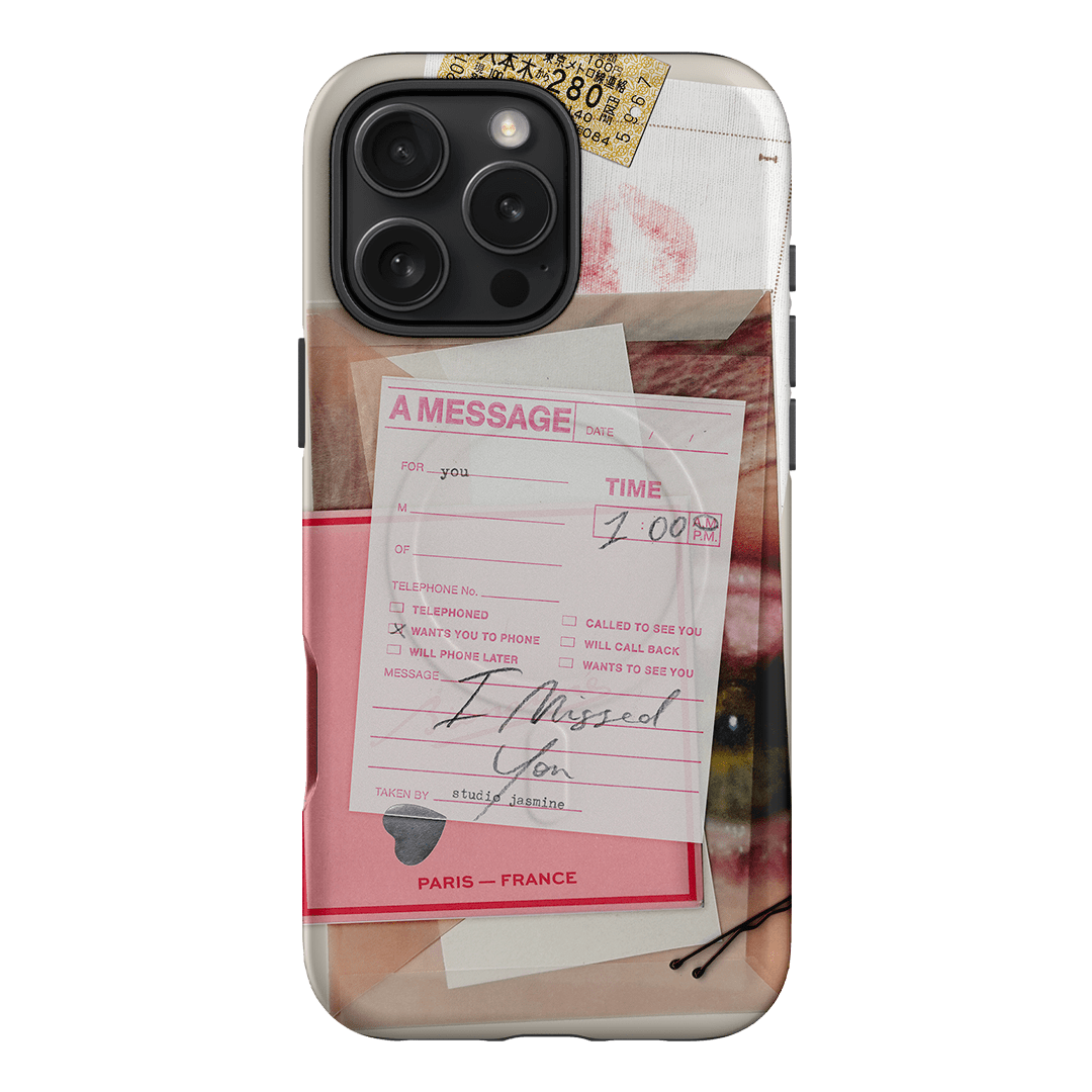 Missed Call Printed Phone Cases iPhone 16 Pro Max / Armoured MagSafe by Jasmine Dowling - The Dairy