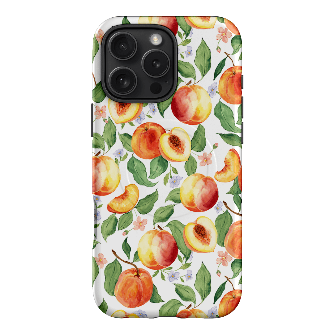 Peach Blossom Printed Phone Cases iPhone 16 Pro Max / Armoured MagSafe by Ellie Mae - The Dairy