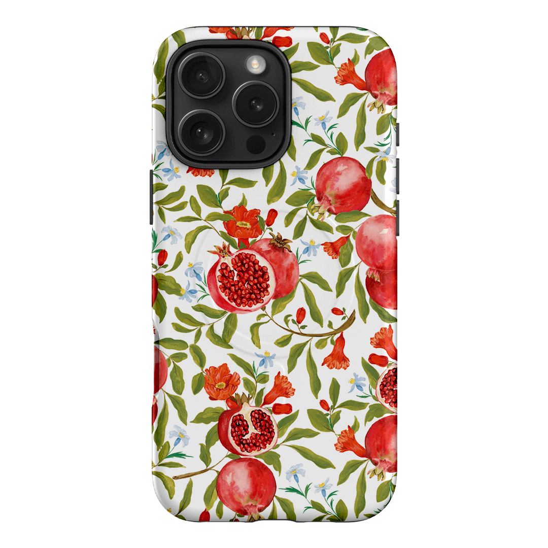 Pomegranate Printed Phone Cases iPhone 16 Pro Max / Armoured MagSafe by Ellie Mae - The Dairy
