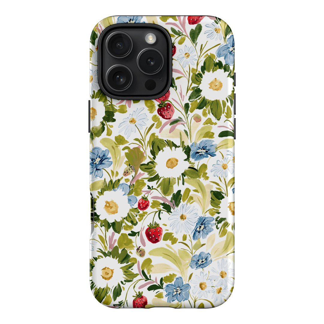 Garden Strawberries Printed Phone Cases iPhone 16 Pro Max / Armoured by Ellie Mae - The Dairy