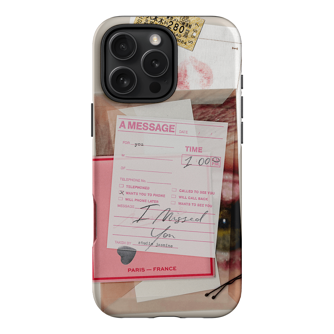 Missed Call Printed Phone Cases iPhone 16 Pro Max / Armoured by Jasmine Dowling - The Dairy