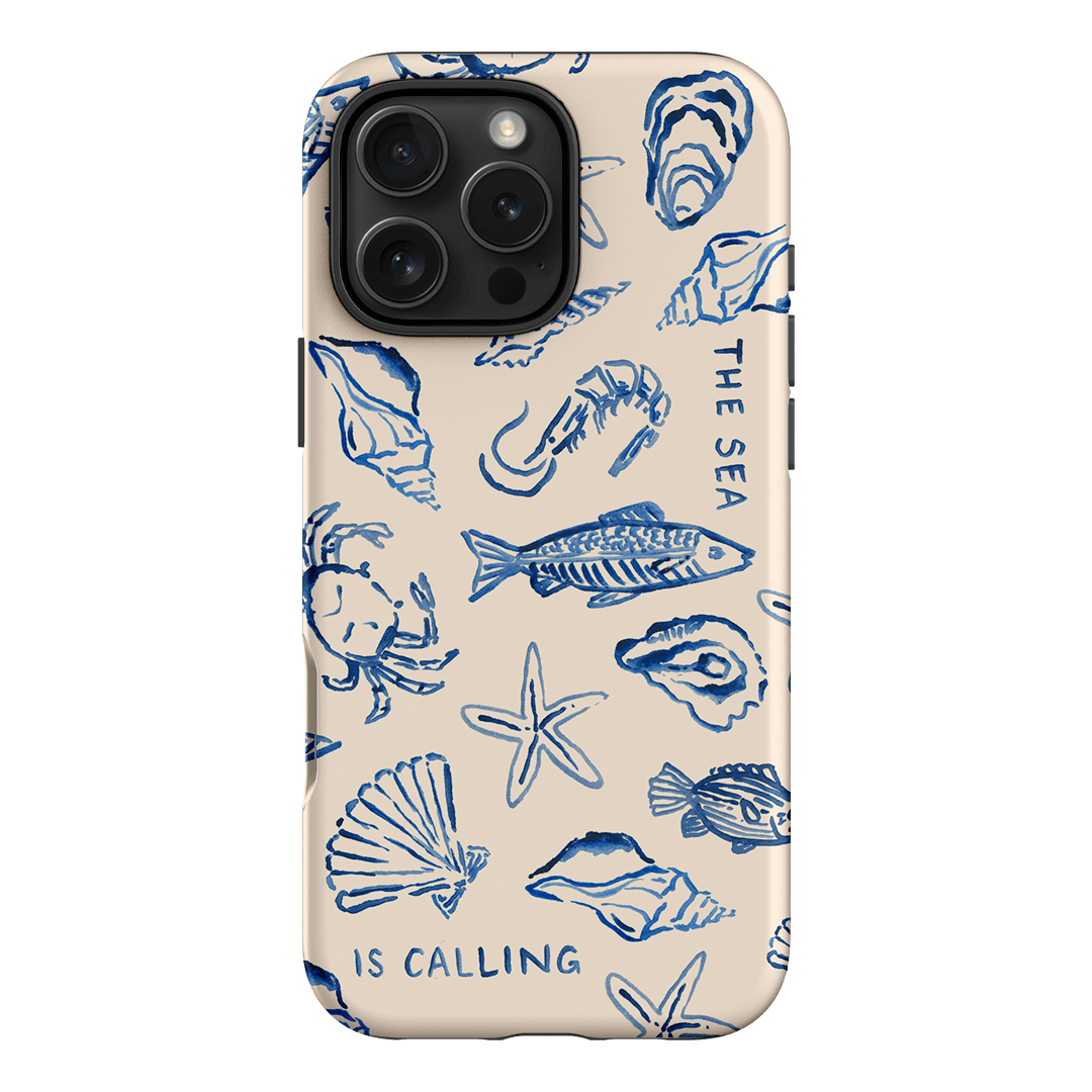 Sea Call Printed Phone Cases iPhone 16 Pro Max / Armoured by Cass Deller - The Dairy