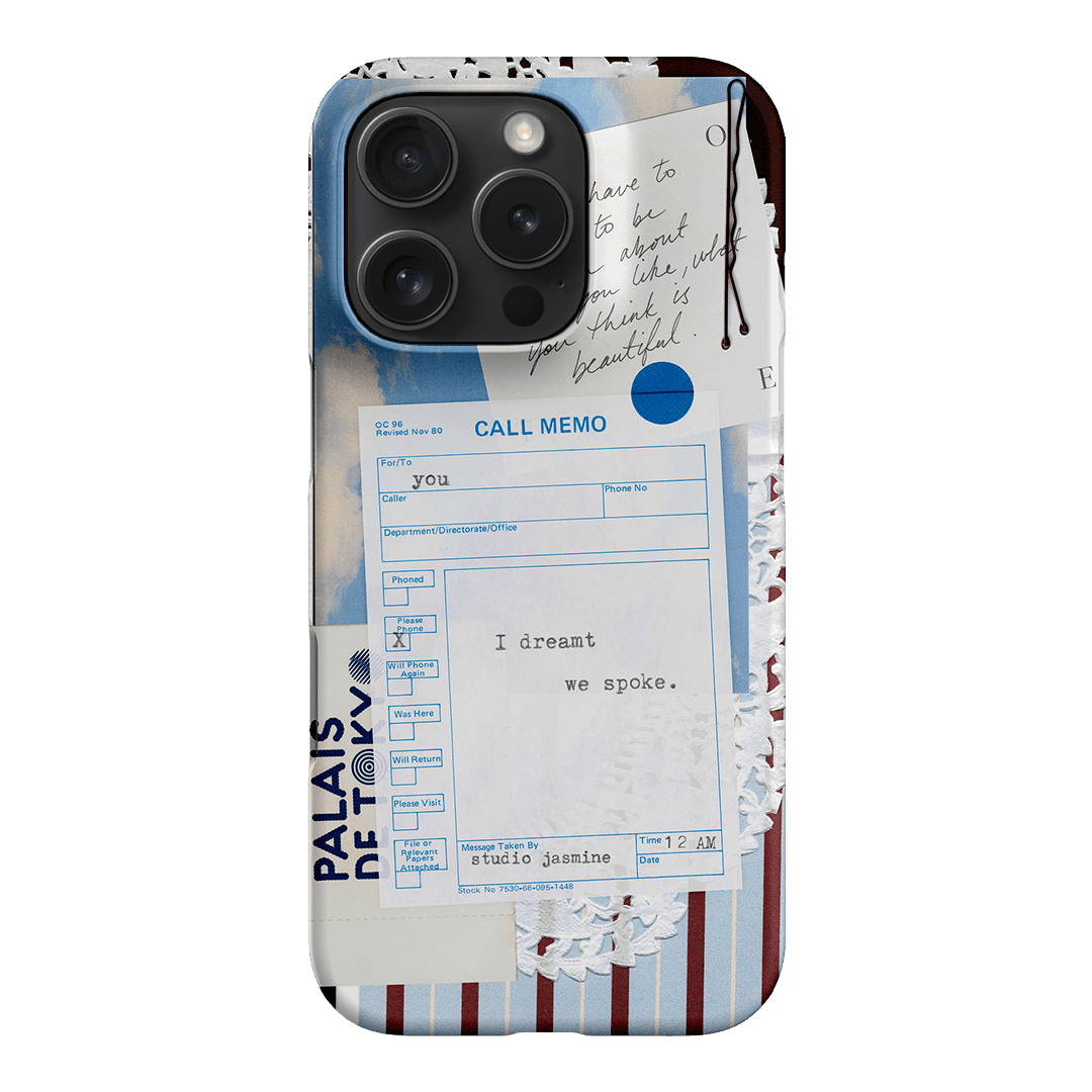 Call Memo Printed Phone Cases iPhone 16 Pro / Snap by Jasmine Dowling - The Dairy