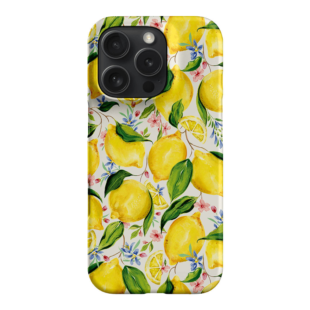 Citrus Lemon Printed Phone Cases iPhone 16 Pro / Snap by Ellie Mae - The Dairy