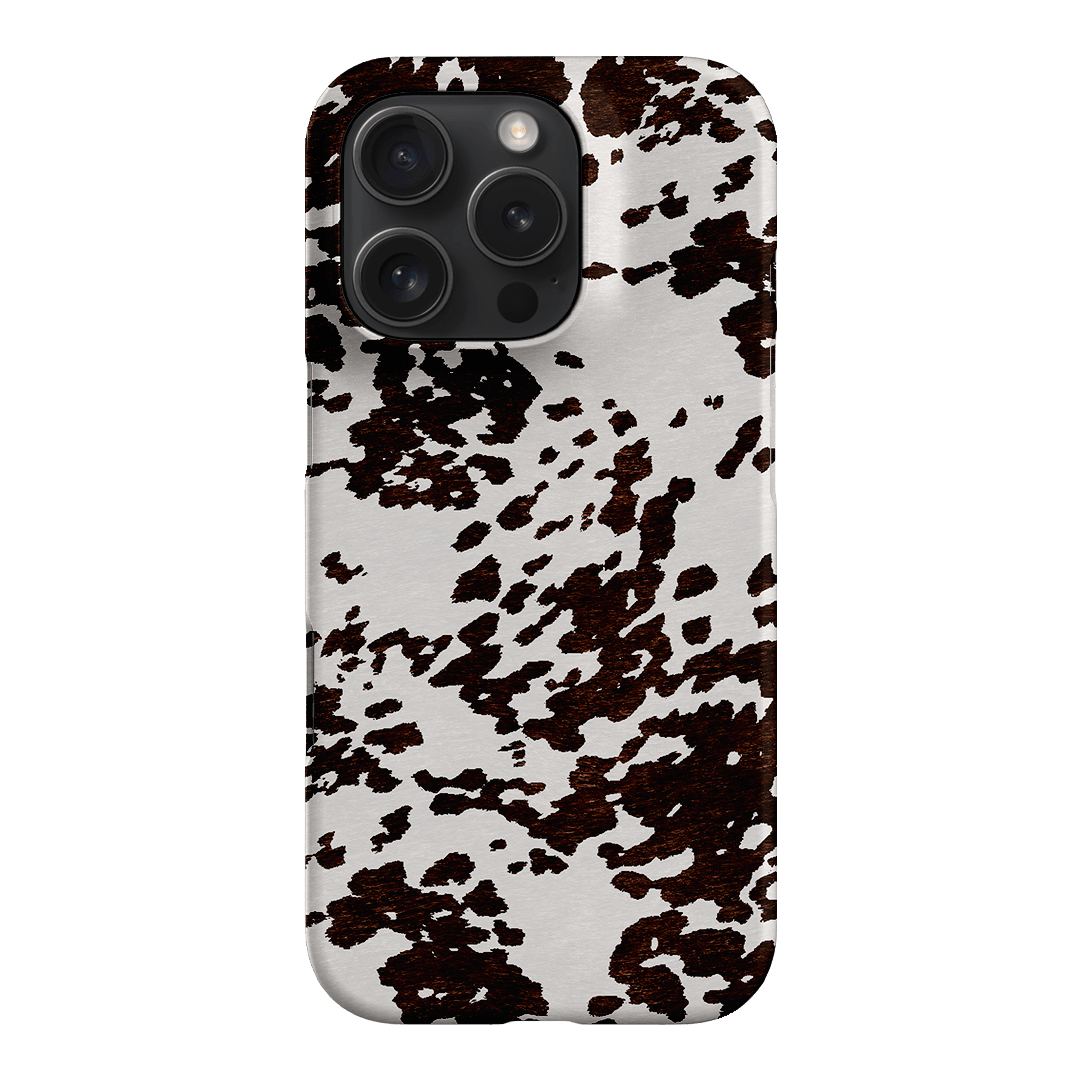 Cowhide Charm Printed Phone Cases iPhone 16 Pro / Snap by The Dairy - The Dairy