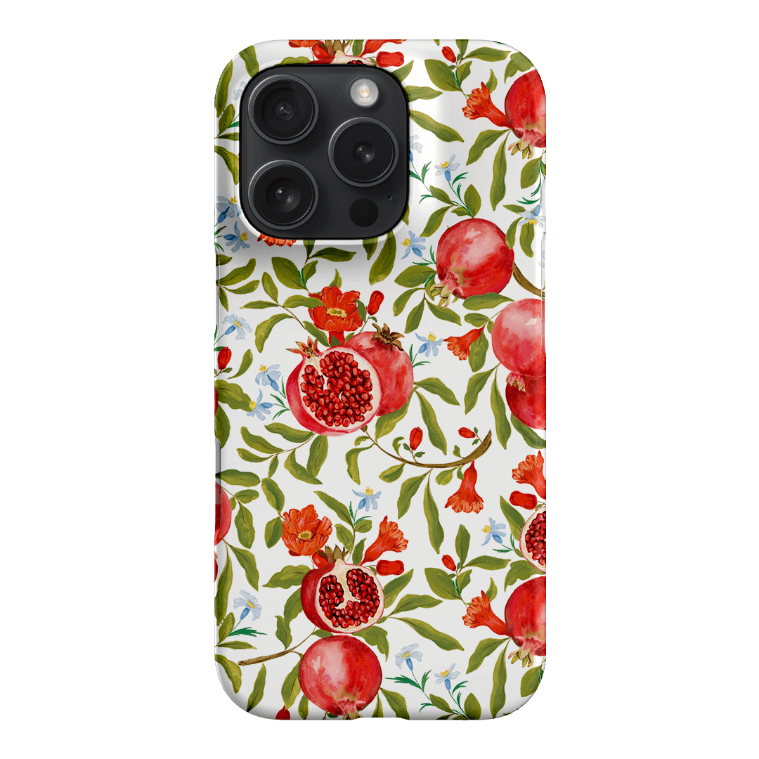 Pomegranate Printed Phone Cases iPhone 16 Pro / Snap by Ellie Mae - The Dairy