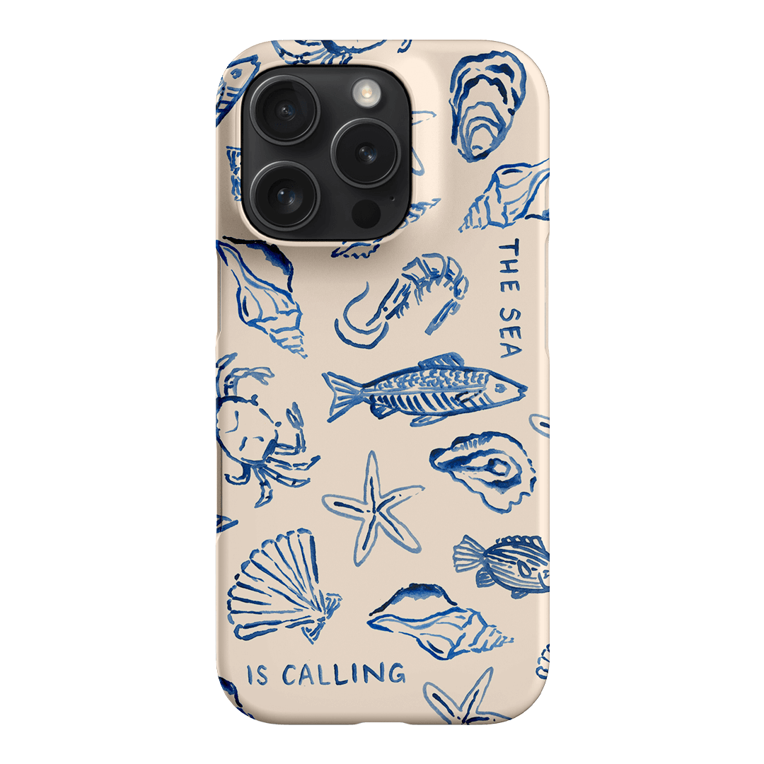 Sea Call Printed Phone Cases iPhone 16 Pro / Snap by Cass Deller - The Dairy