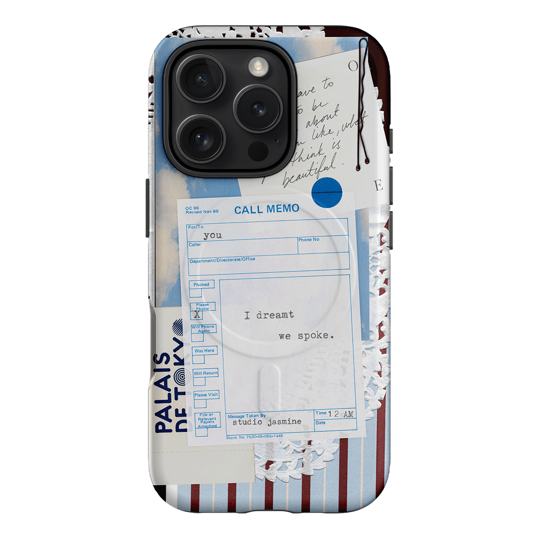 Call Memo Printed Phone Cases iPhone 16 Pro / Armoured MagSafe by Jasmine Dowling - The Dairy