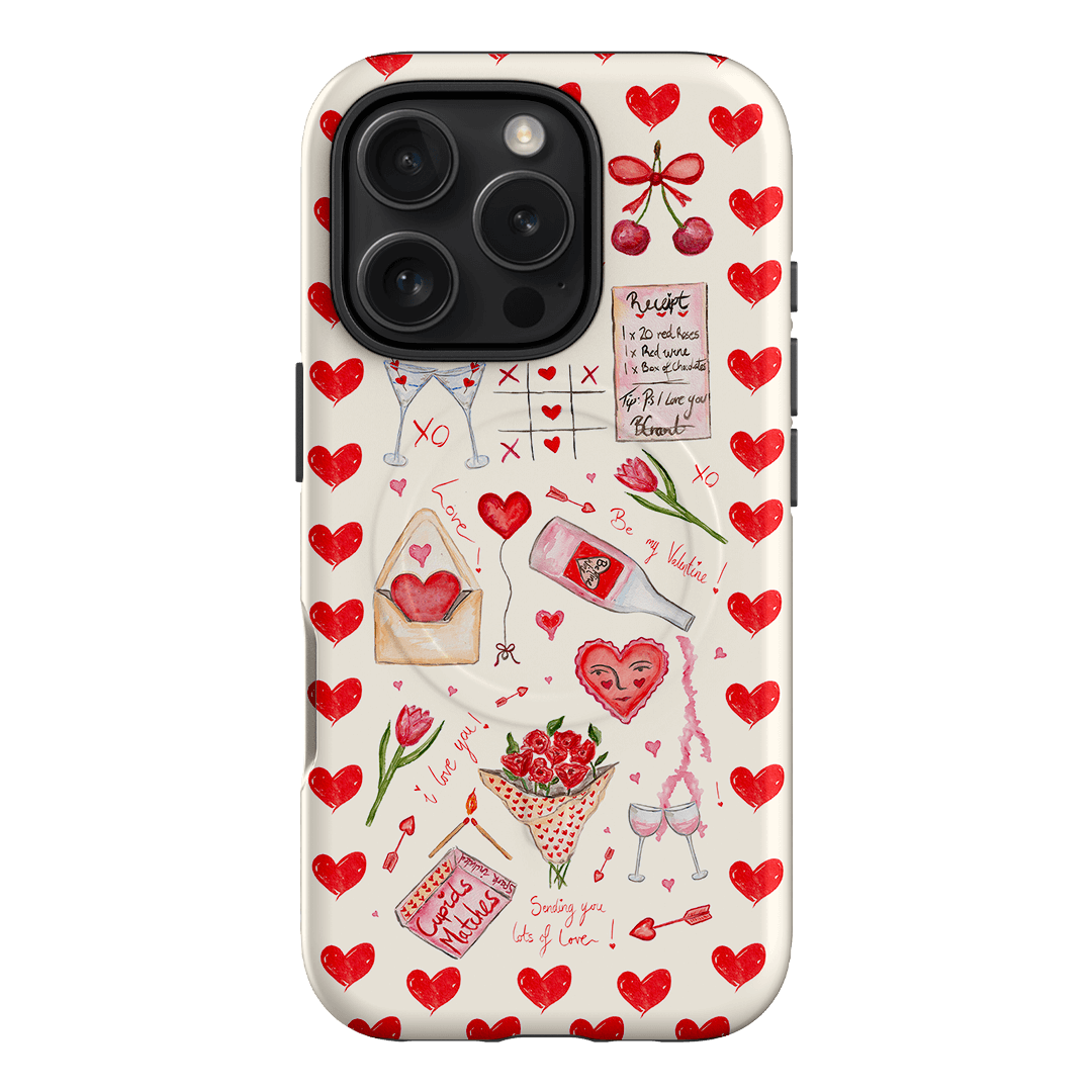 Love Note Printed Phone Cases iPhone 16 Pro / Armoured MagSafe by BG. Studio - The Dairy