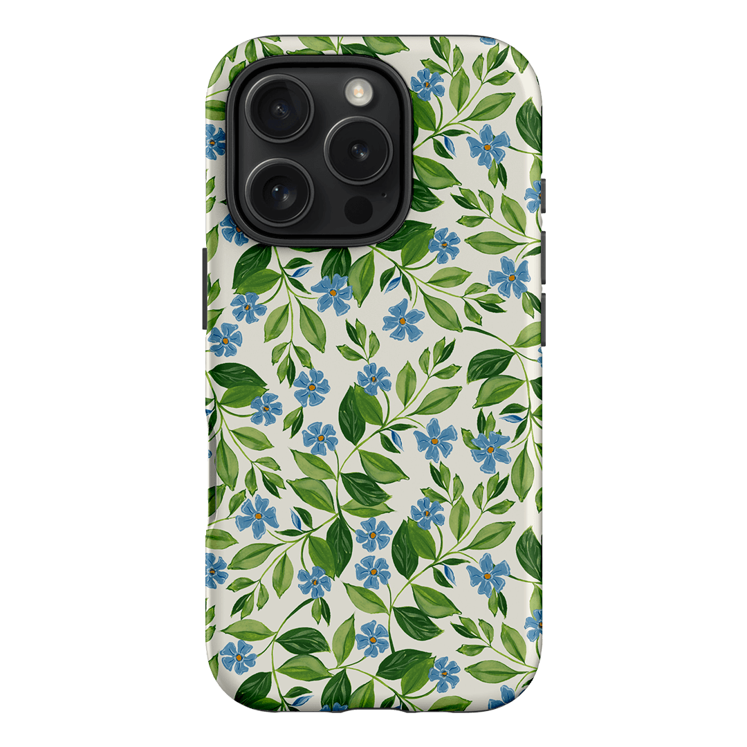 Blue Vines Printed Phone Cases iPhone 16 Pro / Armoured by Ellie Mae - The Dairy