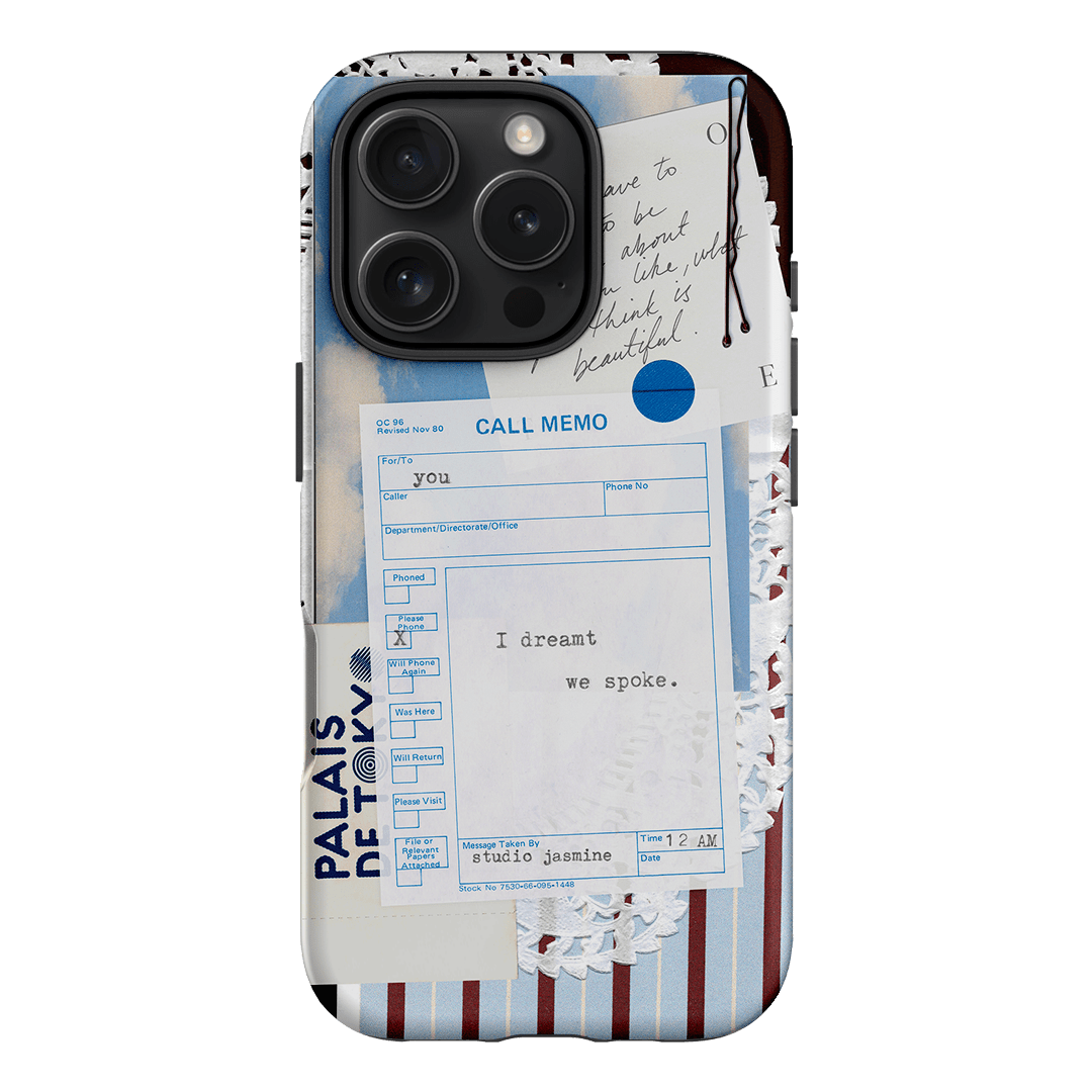 Call Memo Printed Phone Cases iPhone 16 Pro / Armoured by Jasmine Dowling - The Dairy