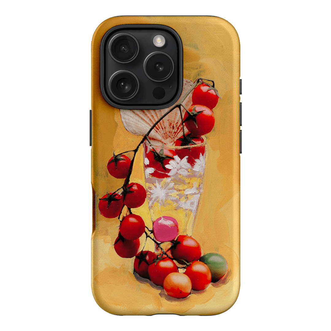 Cherry Tomatoes Printed Phone Cases iPhone 16 Pro / Armoured by Nicole Nelius - The Dairy
