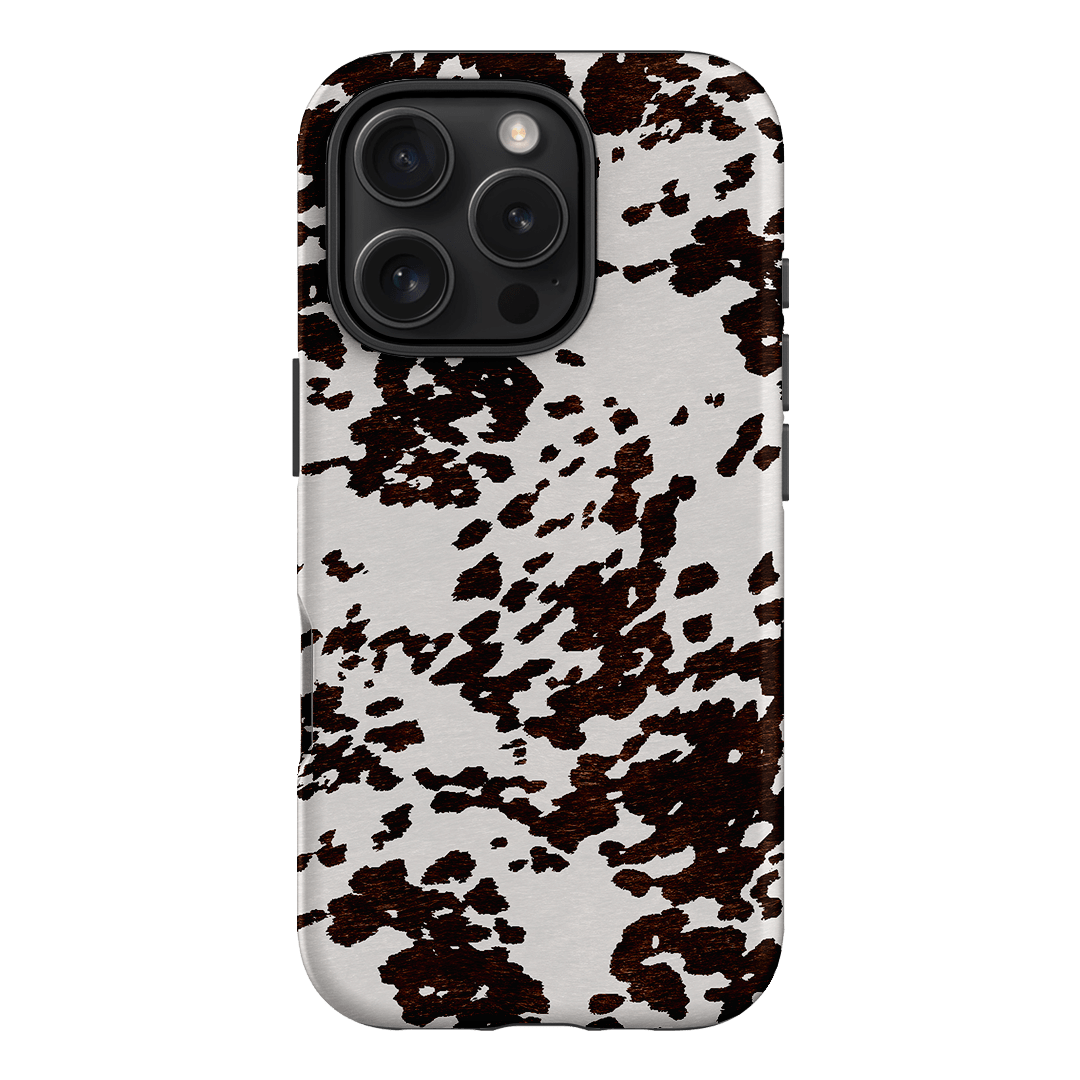Cowhide Charm Printed Phone Cases iPhone 16 Pro / Armoured by The Dairy - The Dairy