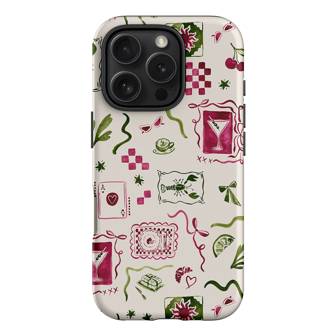 Martini Gal Printed Phone Cases iPhone 16 Pro / Armoured by Charlie Taylor - The Dairy