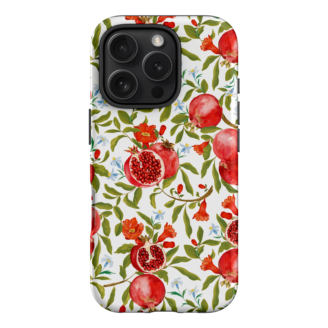 Pomegranate Printed Phone Cases iPhone 16 Pro / Armoured by Ellie Mae - The Dairy
