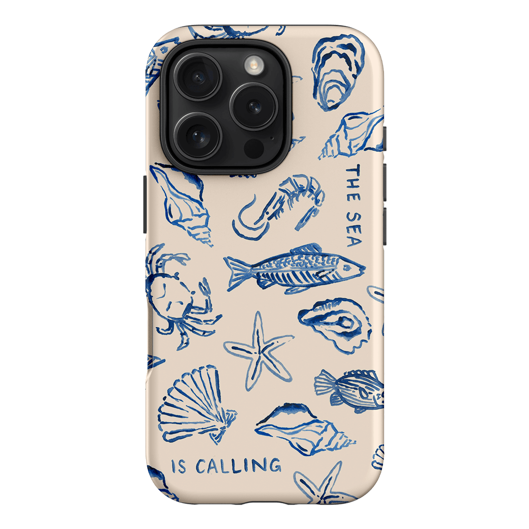 Sea Call Printed Phone Cases iPhone 16 Pro / Armoured by Cass Deller - The Dairy