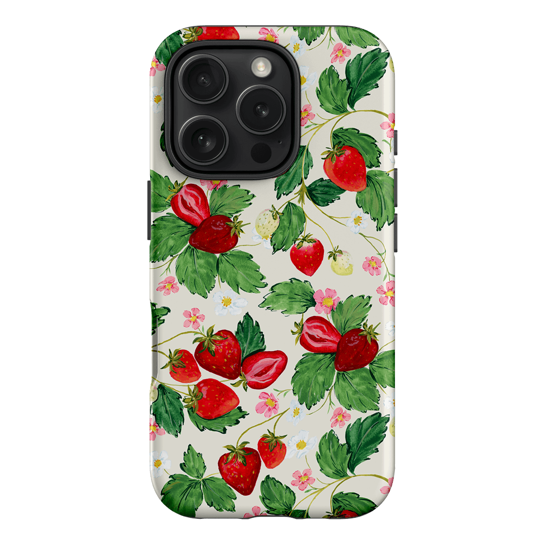 Strawberry Patch Printed Phone Cases iPhone 16 Pro / Armoured by Ellie Mae - The Dairy