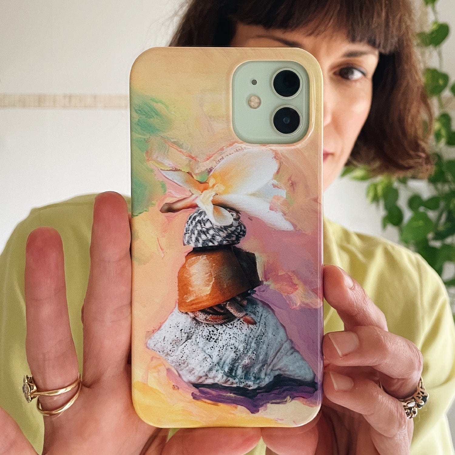 Frangipani Hermie Printed Phone Cases by Nicole Nelius - The Dairy
