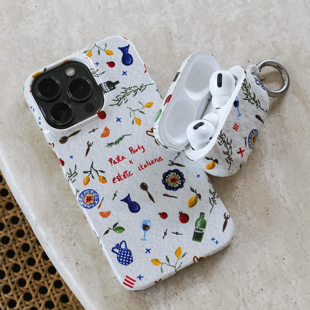 Pasta Party Printed Phone Cases by BG. Studio - The Dairy