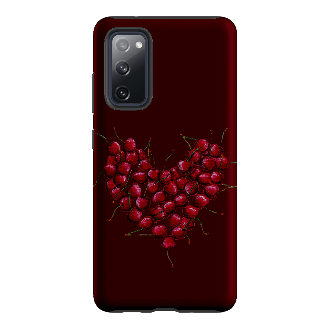 Cherry Heart Printed Phone Cases Samsung Galaxy S20 FE / Armoured by BG. Studio - The Dairy