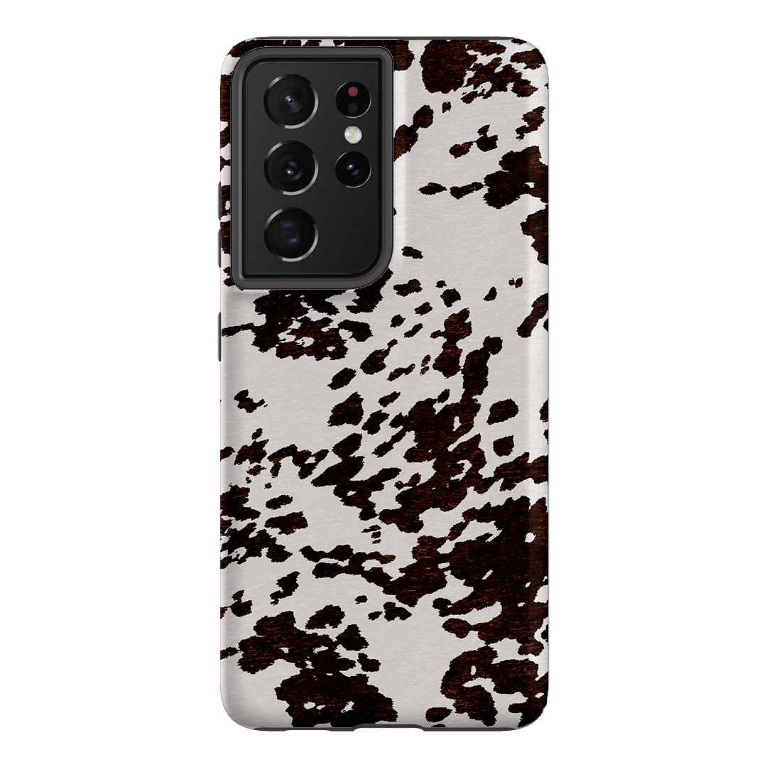Cowhide Charm Printed Phone Cases Samsung Galaxy S21 Ultra / Armoured by The Dairy - The Dairy