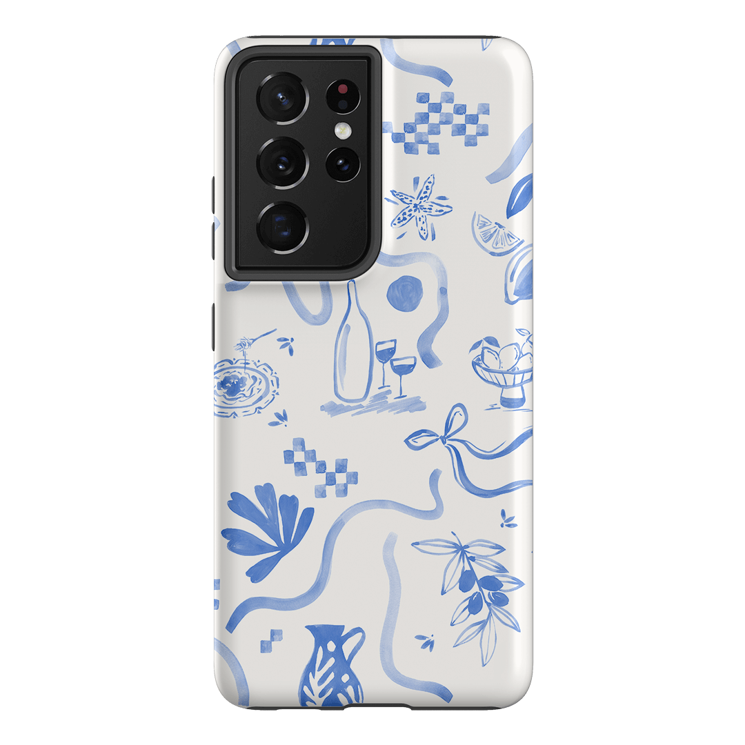 Mediterranean Wave Printed Phone Cases by Charlie Taylor - The Dairy