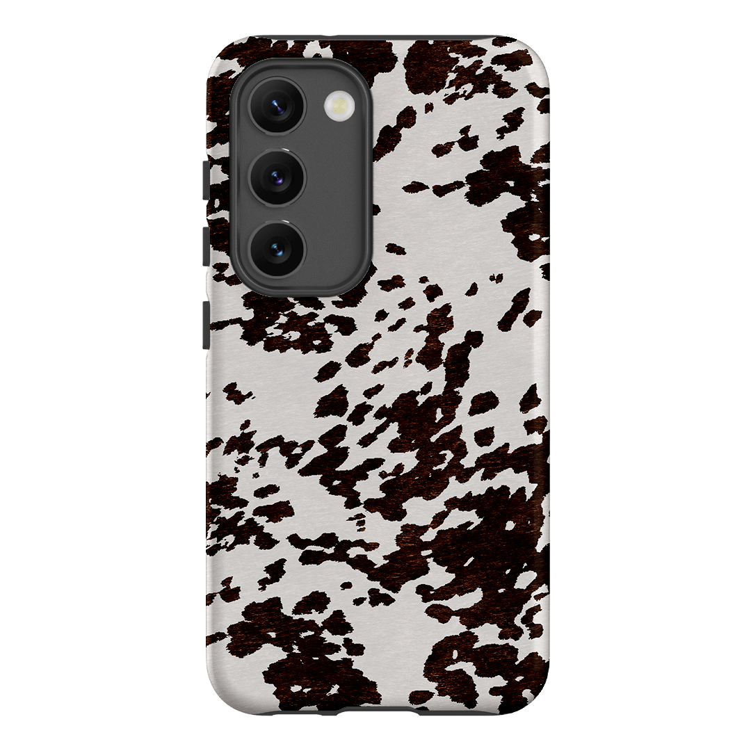 Cowhide Charm Printed Phone Cases Samsung Galaxy S23 / Armoured by The Dairy - The Dairy