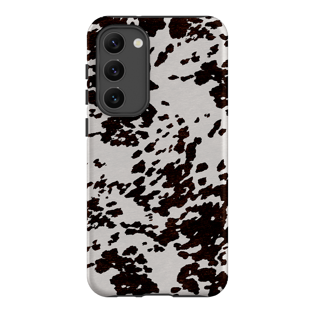 Cowhide Charm Printed Phone Cases Samsung Galaxy S23 Plus / Armoured by The Dairy - The Dairy