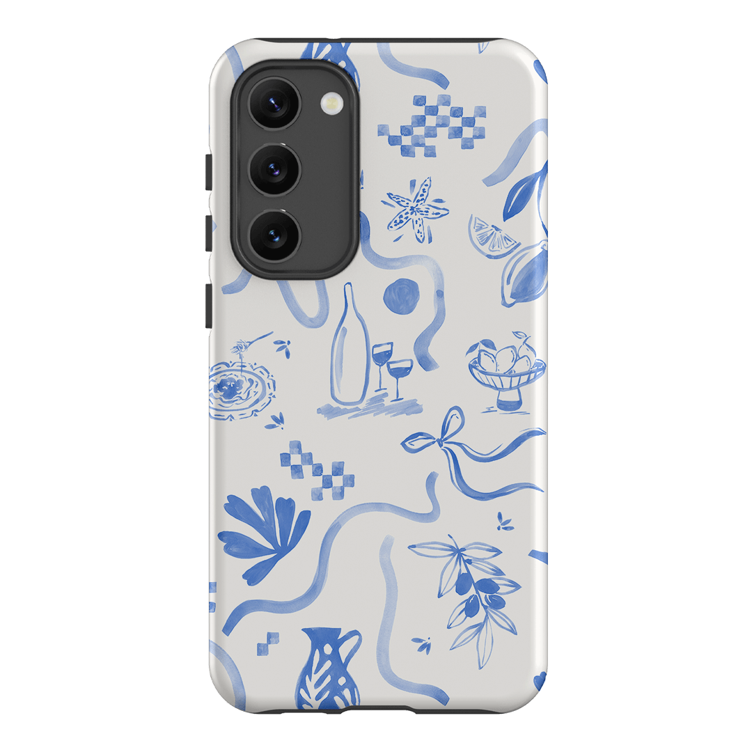Mediterranean Wave Printed Phone Cases Samsung Galaxy S23 Plus / Armoured by Charlie Taylor - The Dairy