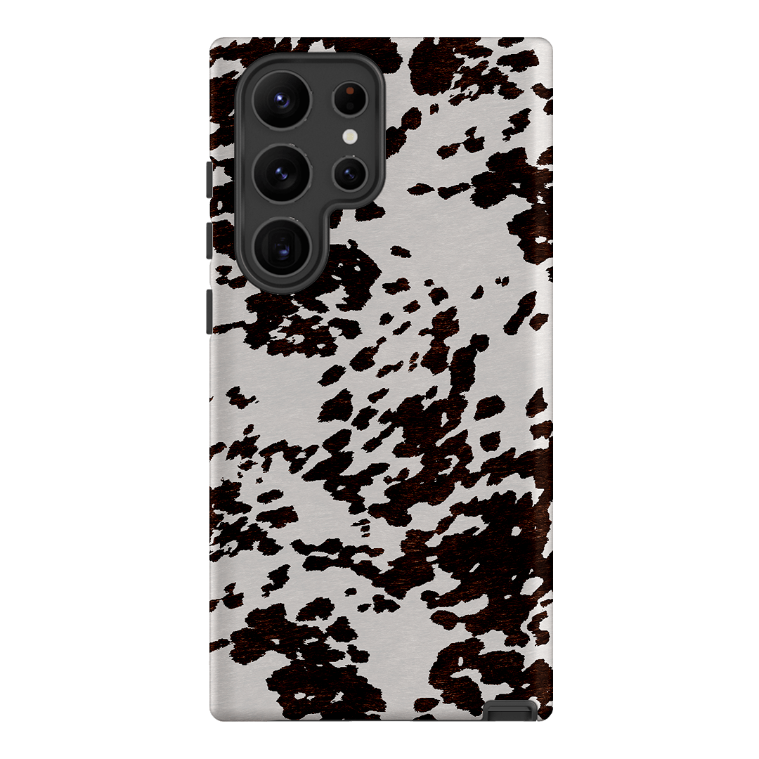 Cowhide Charm Printed Phone Cases Samsung Galaxy S23 Ultra / Armoured by The Dairy - The Dairy